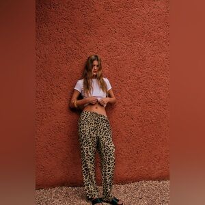 NWT Zara Animal Print Pants Size M